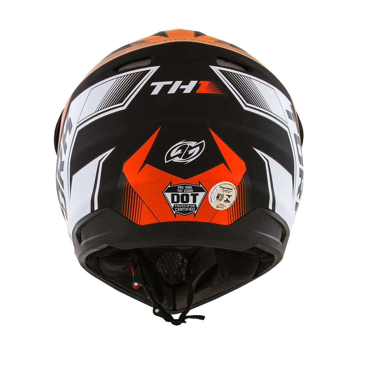 CAPACETE FECHADO PRO TORK TH1 VISION NEW ADVENTURE LARANJA TAM. 56